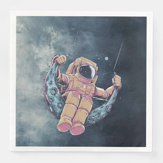 Serviette En Papier Astronaute (Devant)