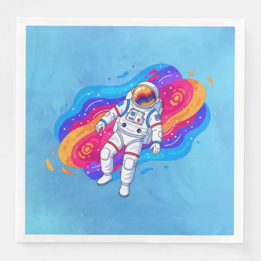 Serviette En Papier Astronaute (Devant)