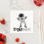 Serviette En Papier Astronaute de la Space Party, Anniversaire (En situation)