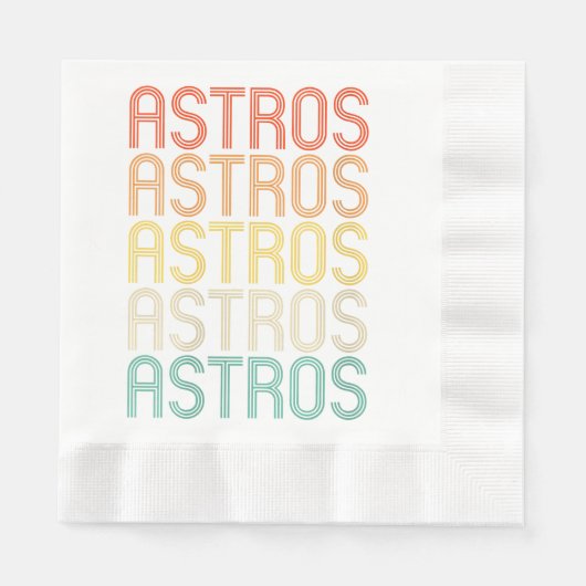 Serviette En Papier Astros  (Devant)