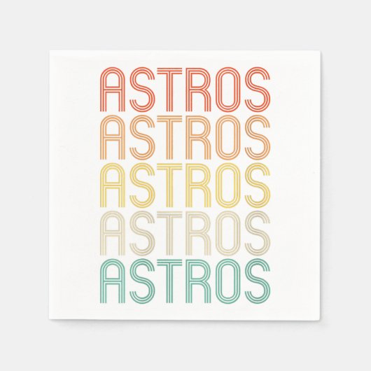 Serviette En Papier Astros féminins  (Devant)