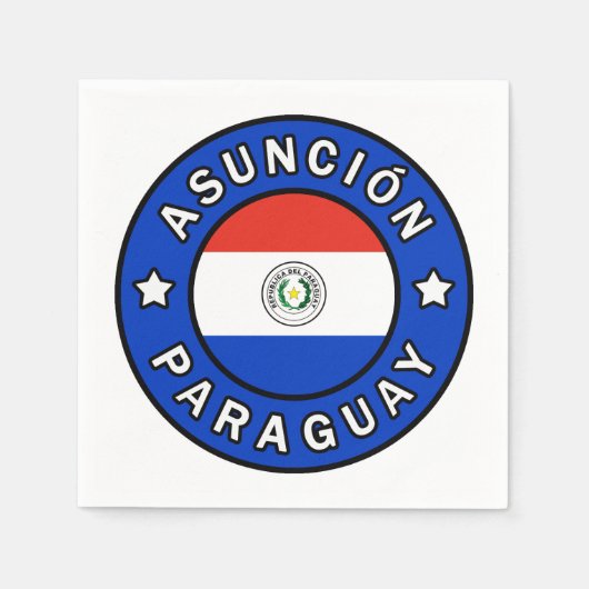 Serviette En Papier Asunción Paraguay (Devant)