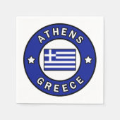 Serviette En Papier Athènes Grèce (Devant)