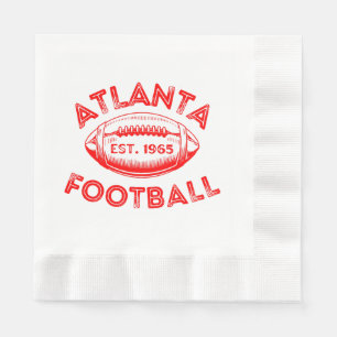 Serviette En Papier Atlanta Football Style Vintage