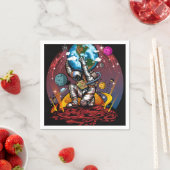 Serviette En Papier Atlas Space Man (En situation)