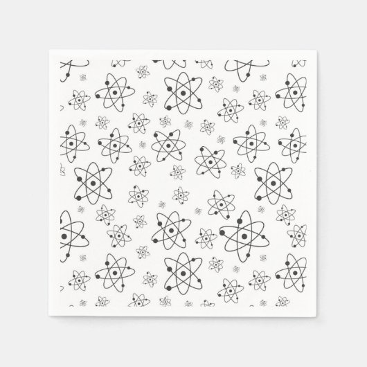 Serviette En Papier Atomes Chimie Motif (Devant)