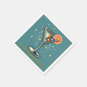 Serviette En Papier Atomic Martini Club Retro Futuristic Cocktail (Coin)