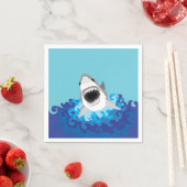 Serviette En Papier Attaque de requin - Grand requin blanc (En situation)