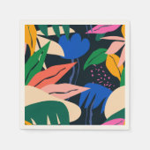 Serviette En Papier Attention motif tropical Getter (Devant)