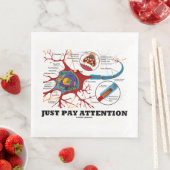 Serviette En Papier Attention Neurone Synapse Neurotransmetteur (En situation)