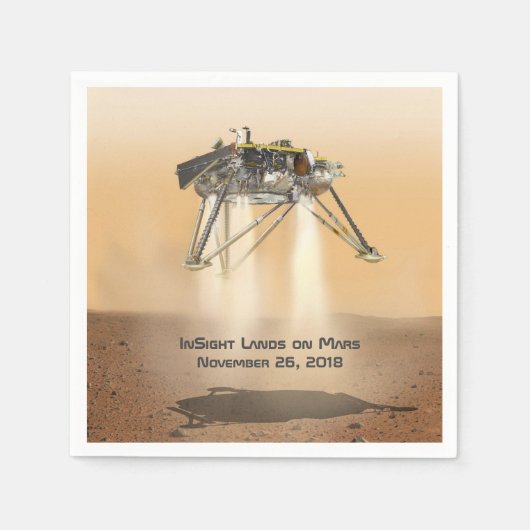 Serviette En Papier Atterrissage en vue sur Mars (Devant)