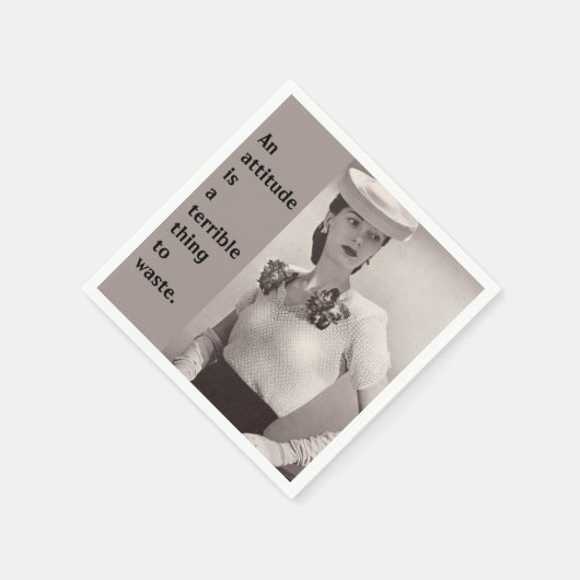 Serviette En Papier Attitude (Coin)