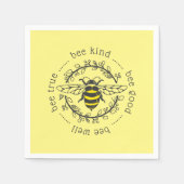 Serviette En Papier Attitudes des abeilles (Devant)