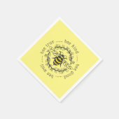 Serviette En Papier Attitudes des abeilles (Coin)