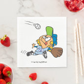 Serviette En Papier Attraper Un Baseball