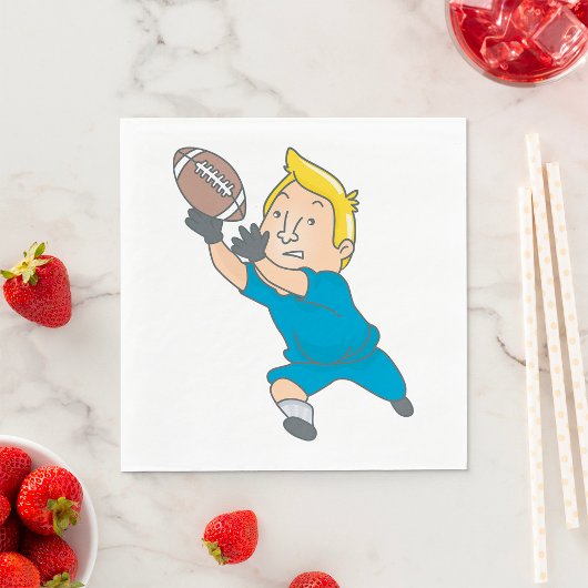 Serviette En Papier Attraper Un Football