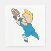 Serviette En Papier Attraper Un Football (Devant)