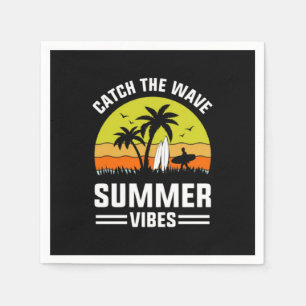 Serviette En Papier Attrapez la vague Vibe estivale-64193
