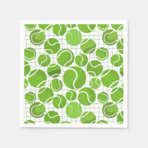 Serviette En Papier Attrapez le Motif de Tennis Balls