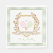 Serviette En Papier Attrapons la Cour | Pickle Pickle Ball Anniversair (Devant)