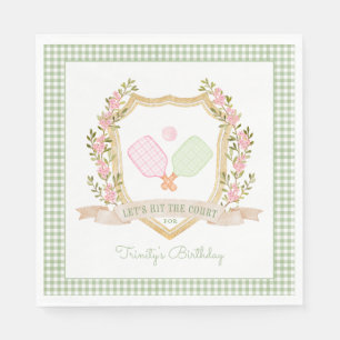 Serviette En Papier Attrapons la Cour   Pickle Pickle Ball Anniversair