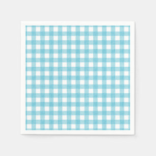 Serviette En Papier Au bord de la mer En vichy papier Napkin
