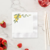 Serviette en papier au citron (En situation)
