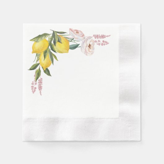 Serviette en papier au citron (Devant)