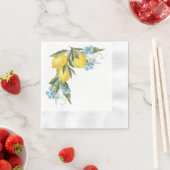 Serviette en papier au citron (En situation)