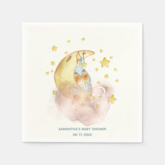 Serviette En Papier Au-Dessus De La Lune