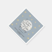 Serviette En Papier Au-Dessus De La Lune Garçon Papier Baby shower ser (Coin)