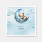 Serviette En Papier Au-Dessus Du Baby shower Lune (Devant)