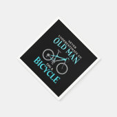 Serviette En Papier Au Old Man On A Bicycle (Coin)