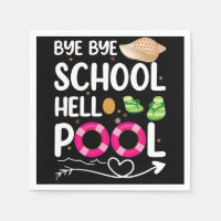 Au revoir école bonjour piscine dernier jour d'éco