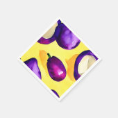 Serviette En Papier Aubergine - Napkin (Coin)