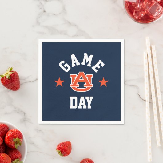 Serviette En Papier Auburn University Jeu Day (En situation)