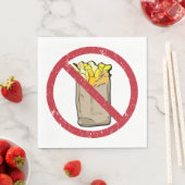 Serviette En Papier Aucun signe Fries (En situation)