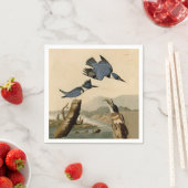 Serviette En Papier Audubon Belted Kingfisher Wildlife Bird (En situation)