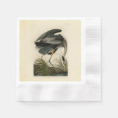 Serviette En Papier Audubon Great Blue Heron Marsh Bird (Devant)
