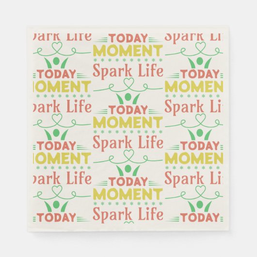 Serviette En Papier Aujourd'hui Moment, Sac fourre-tout Spark Life (Devant)