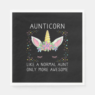 Serviette En Papier Aunticorne comme une tante normale seulement plus 