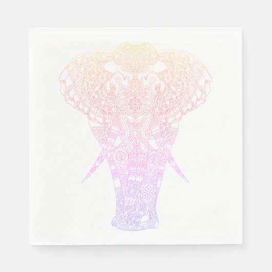 Serviette En Papier Aura Elephant Napkin (Devant)