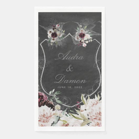 Serviette En Papier Aura Of Night Diner Mariage Napkins (Devant)