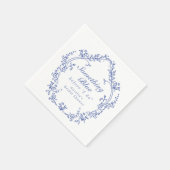 Serviette En Papier AURELIA Chinoiserie Quelque chose de bleu Fête des (Coin)