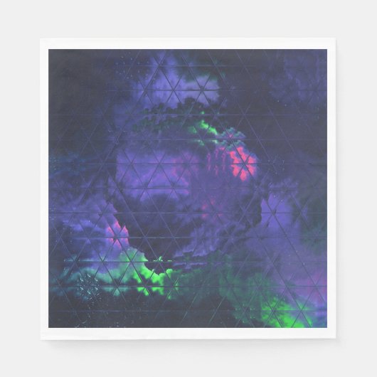 Serviette En Papier aurore boréale (Devant)