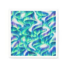 Aurore Boréale Motif Abstrait