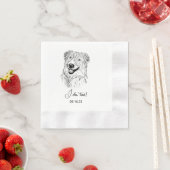 Serviette En Papier Aussie Chien Personnalisé Je Fais Aussi (En situation)