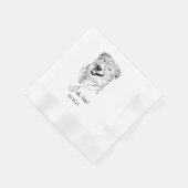 Serviette En Papier Aussie Chien Personnalisé Je Fais Aussi (Coin)