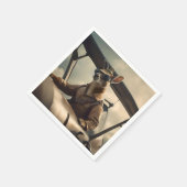 Serviette En Papier Aussie Kangaroo Avion Pilote, (Coin)