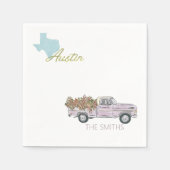 Serviette En Papier austin texas mariage (Devant)